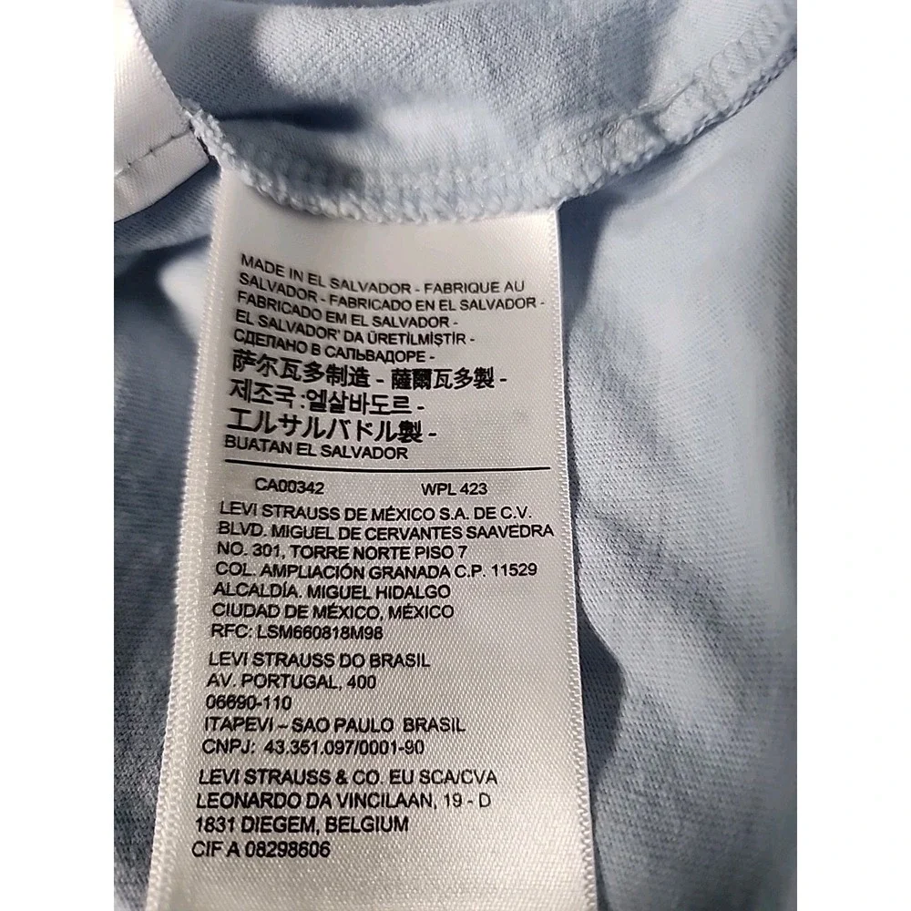 Graphic Levi's Men's 3XL 100% Cotton San Francisco, CA Box Tee Light Blue Retro